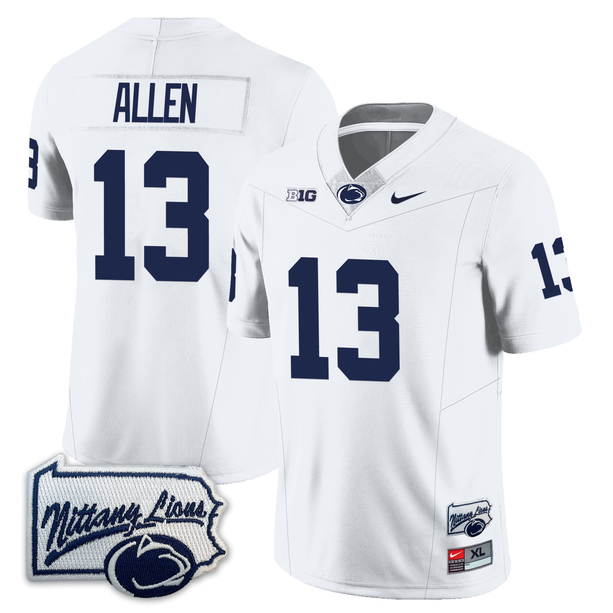 Men’s Penn State Nittany Lions Football Jersey - Pennsylvania Map - All Stitched