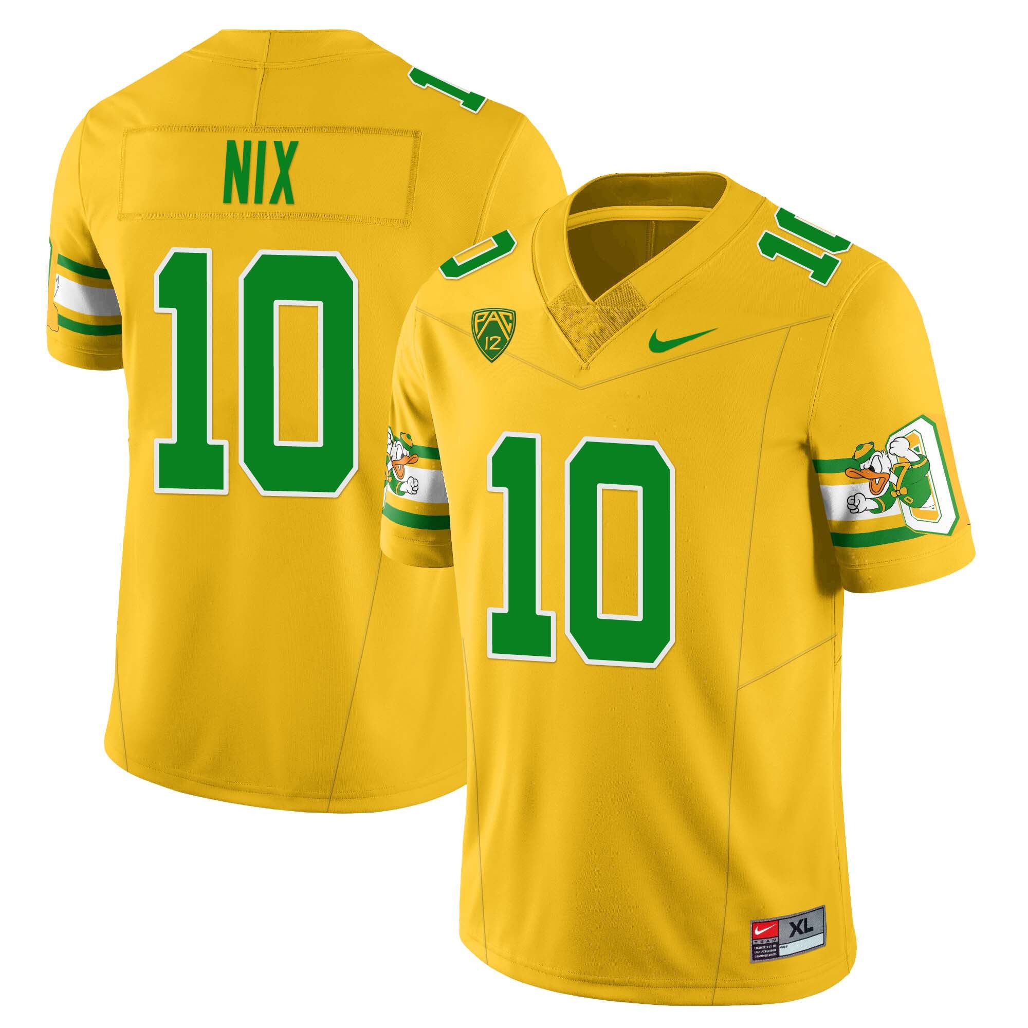 Men’s Oregon Ducks ‘Mighty Oregon’ Throwback Football Uniforms – All Stitched