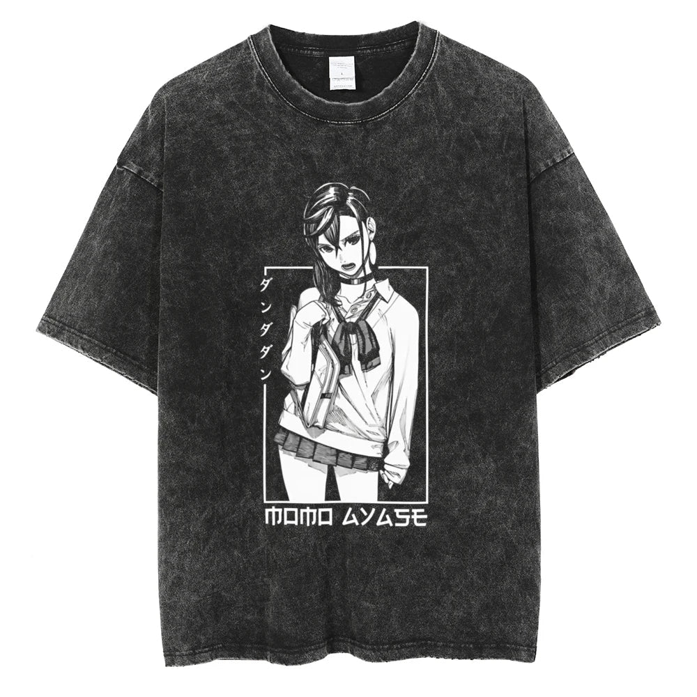 Dandadan Momo's Legacy Oversized Vintage T-Shirt