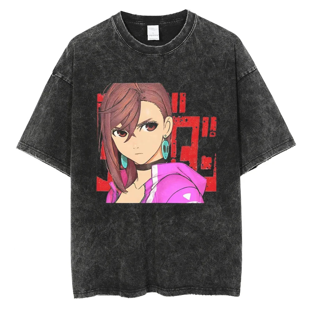Dandadan Momo's Might Oversized Vintage T-Shirt