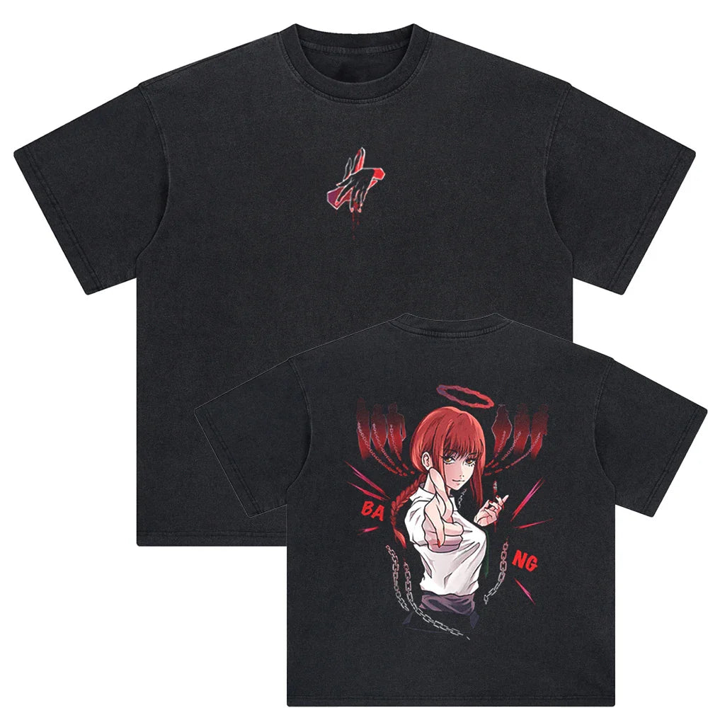 Chainsaw Man Makima's Control Oversized Vintage T-Shirt