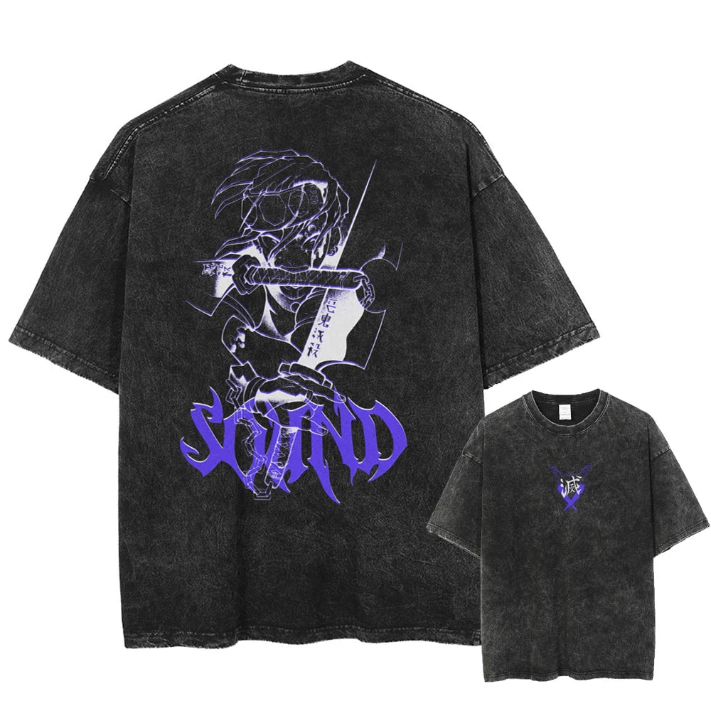 Demon Slayer Tengen's Glory Oversized Vintage T-Shirt