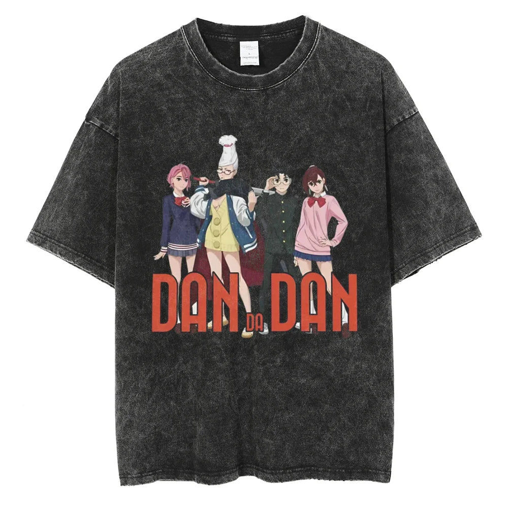 Dandadan Team's Glory Oversized Vintage T-Shirt