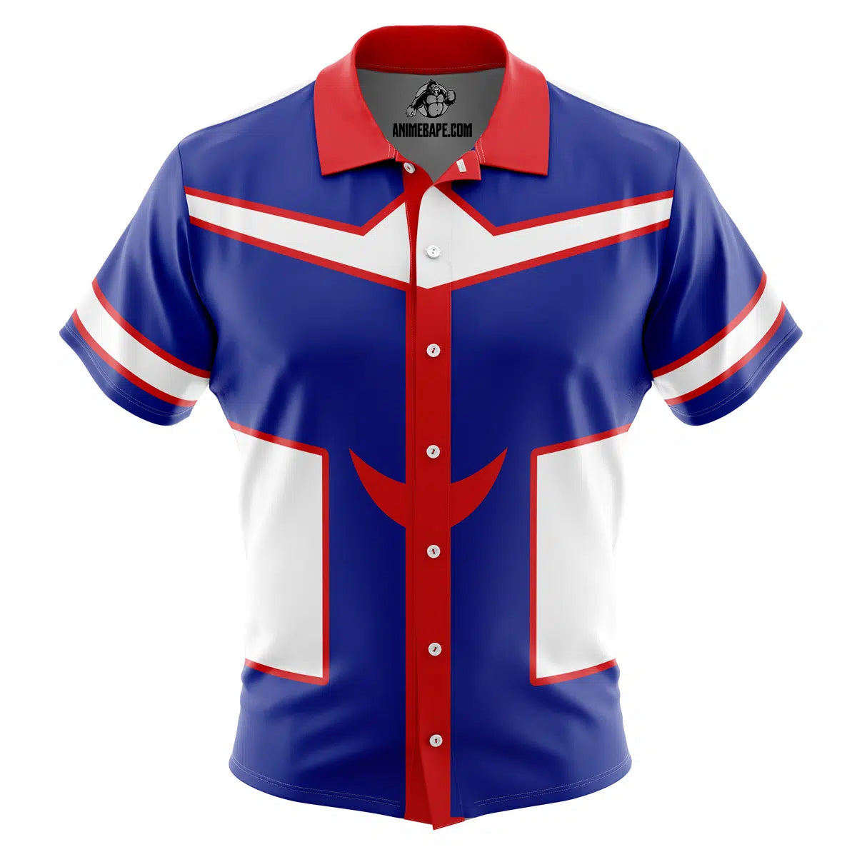 All Might My Hero Academia Button Up Hawaiian Shirt