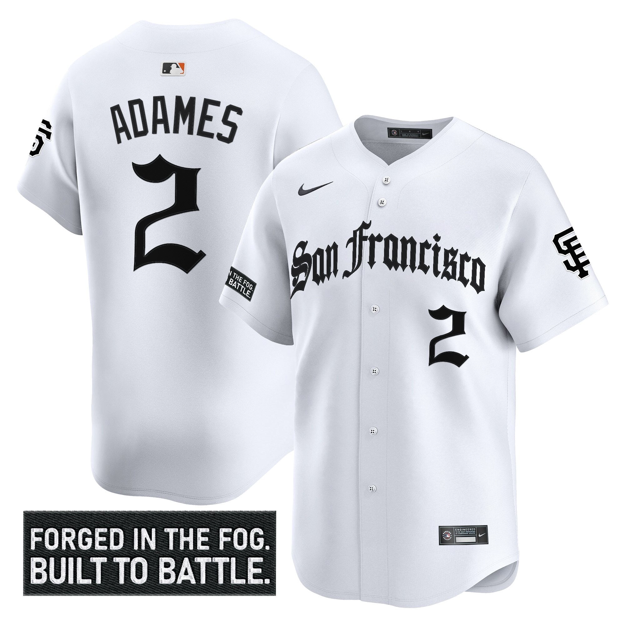 Men's San Francisco Giants 'Gothic Fog Edition' Vapor Premier Limited Jersey - All Stitched