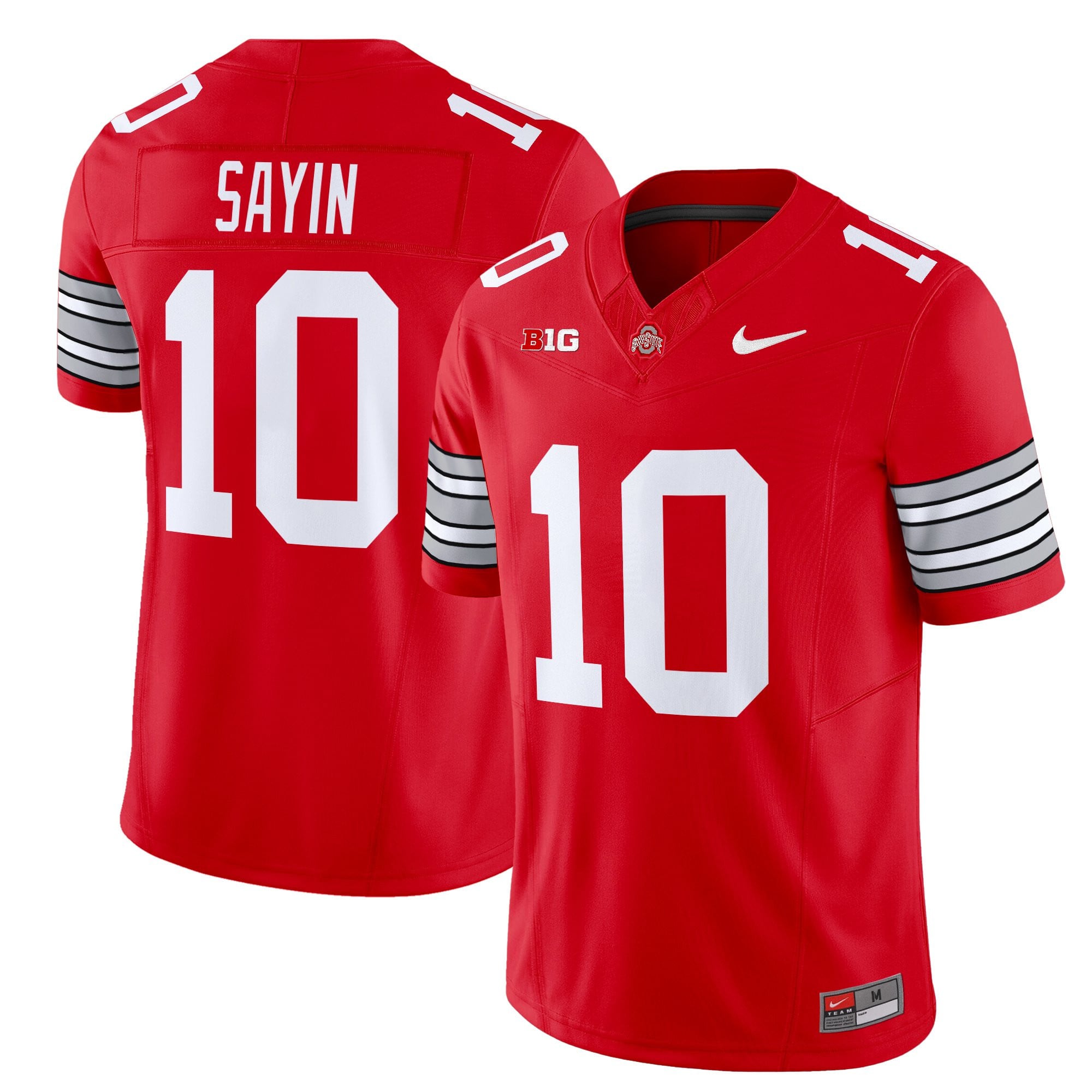 Men's Ohio State Buckeyes 'Heritage Stripe' 2025/26 Vapor Limited Jersey - All Stitched