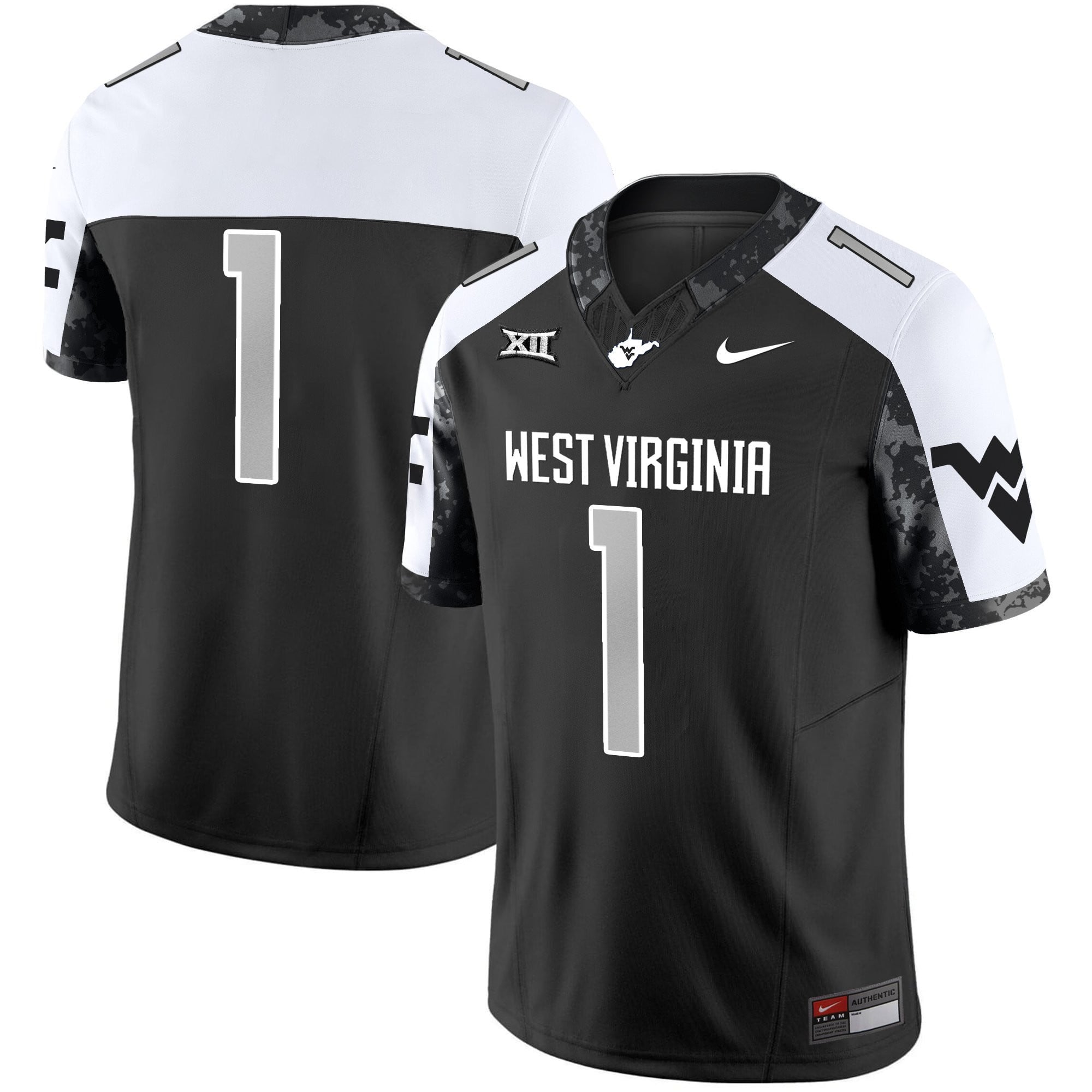 Men's West Virginia Mountaineers 2025 Coal Rush Vapor Limited Jersey - All Stitched