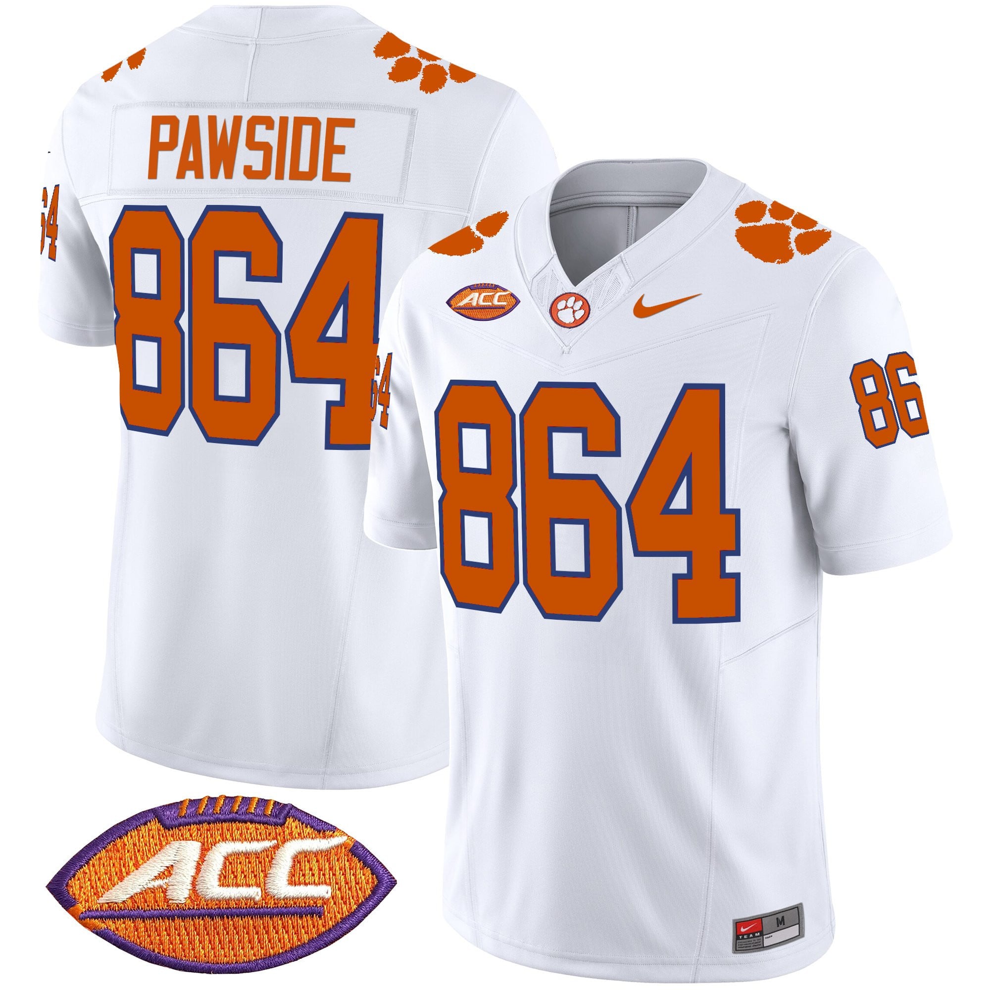 Men's Clemson Tigers 2025 Vapor Limited Jersey - All Stitched