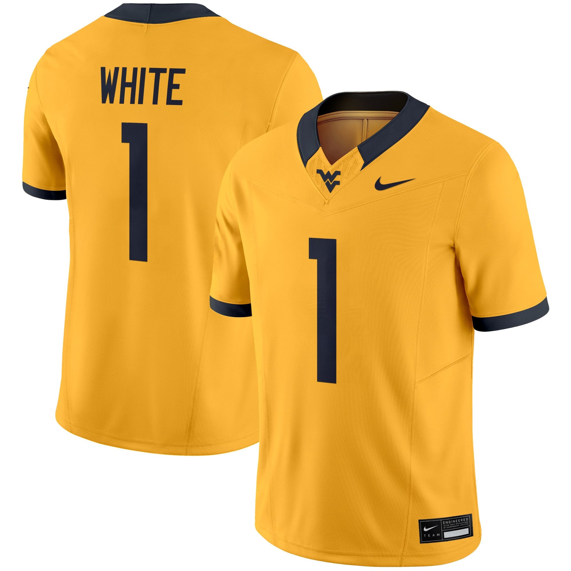 Men's West Virginia Mountaineers 2025 Vapor Limited Jersey - All Stitched